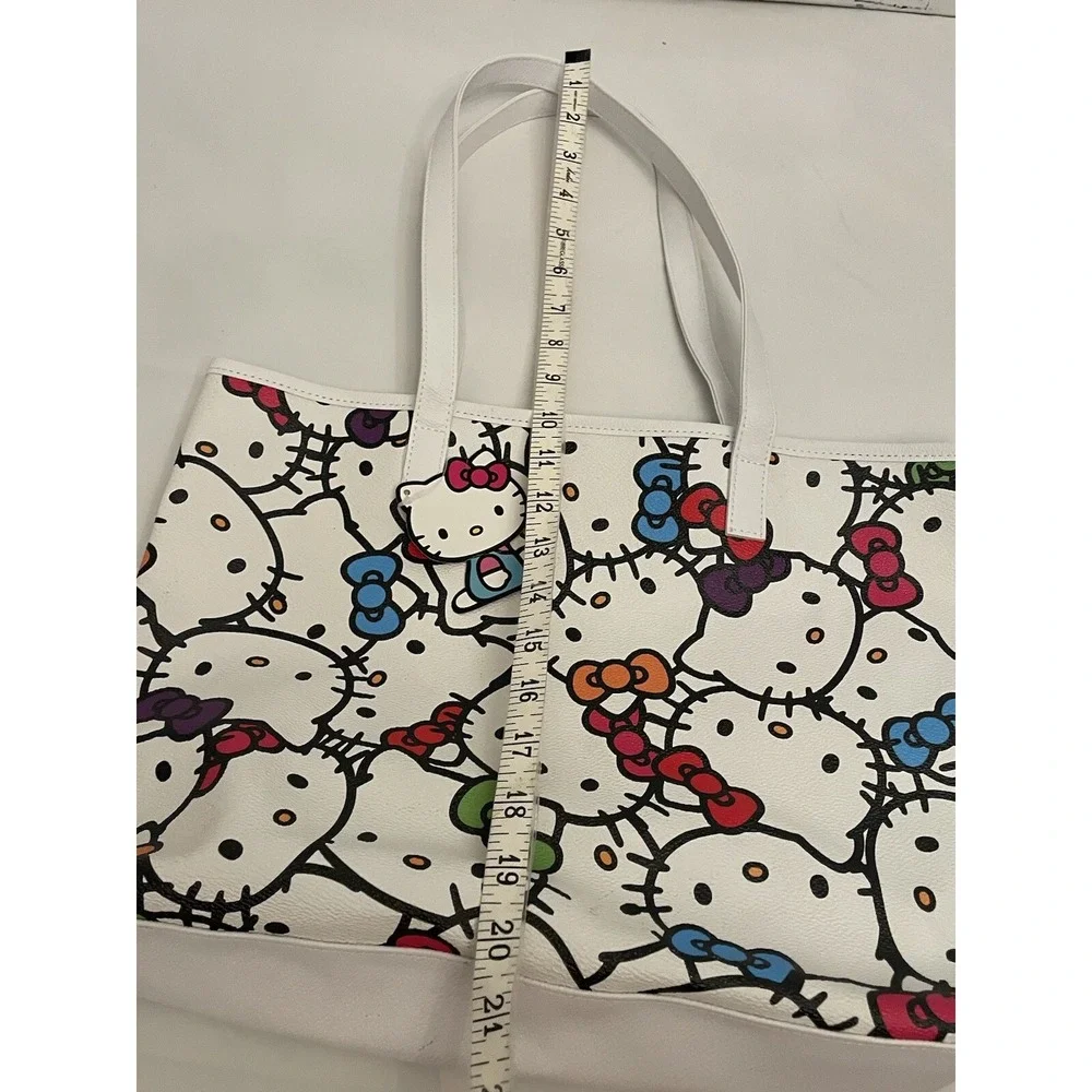 2018 Hello‎ Kitty White Tote Purse Bag Fab NY Sanrio 13 x 10